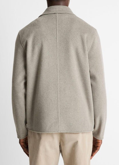 Double-Knit Chore Jacket in Jackets DARK DUNE/LIGHT DUNE | VINCE Men