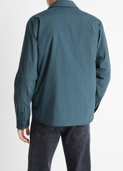 Insulated Tech-Cotton Shirt Jacket in Shirt Jackets CLEAR LAKE | VINCE Men
