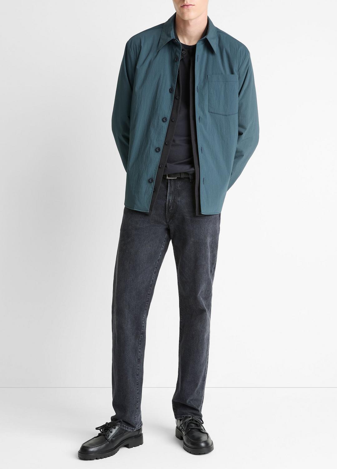 Insulated Tech-Cotton Shirt Jacket in Shirt Jackets CLEAR LAKE | VINCE Men