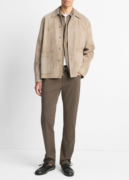 Suede Shirt Jacket in Shirt Jackets PUTTY | VINCE Men