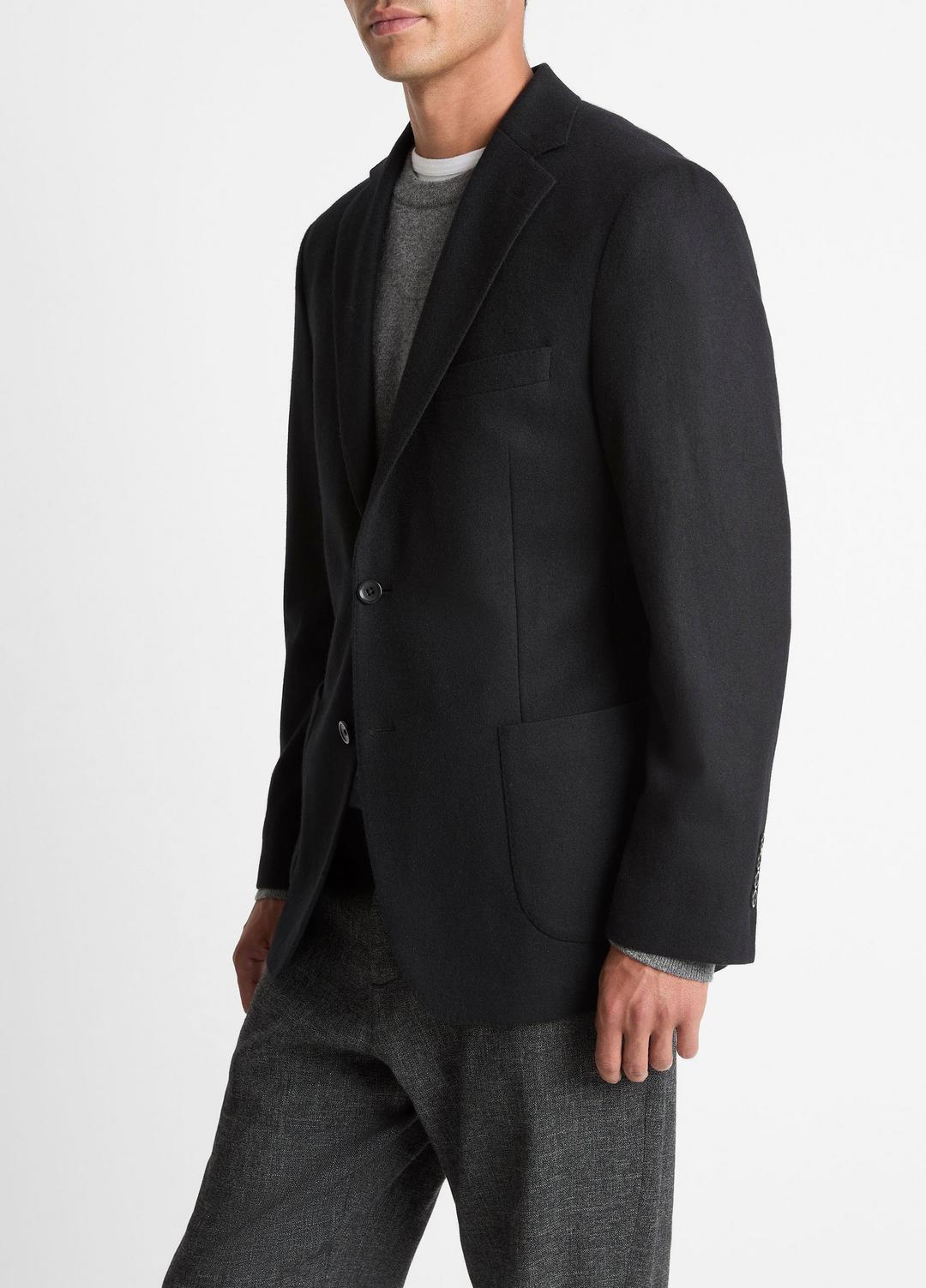 Cashmere Relaxed Sport Coat in Blazers BLACK | VINCE Men