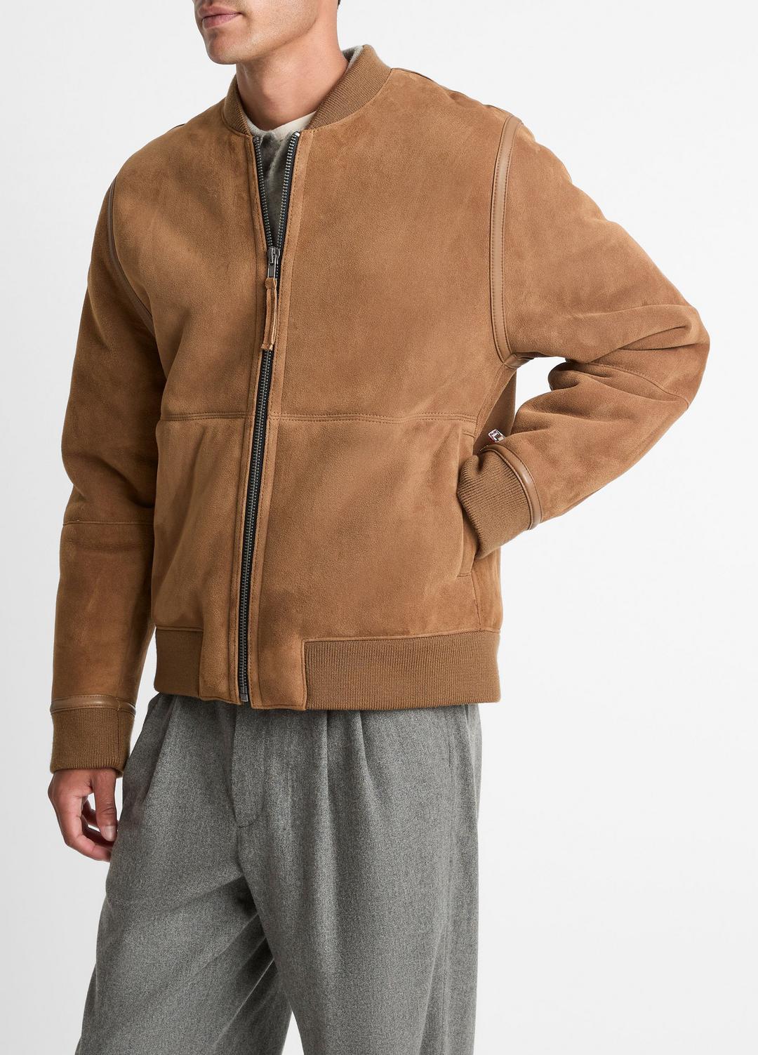 Shearling Bomber Jacket in Jackets HIGHLAND | VINCE Men