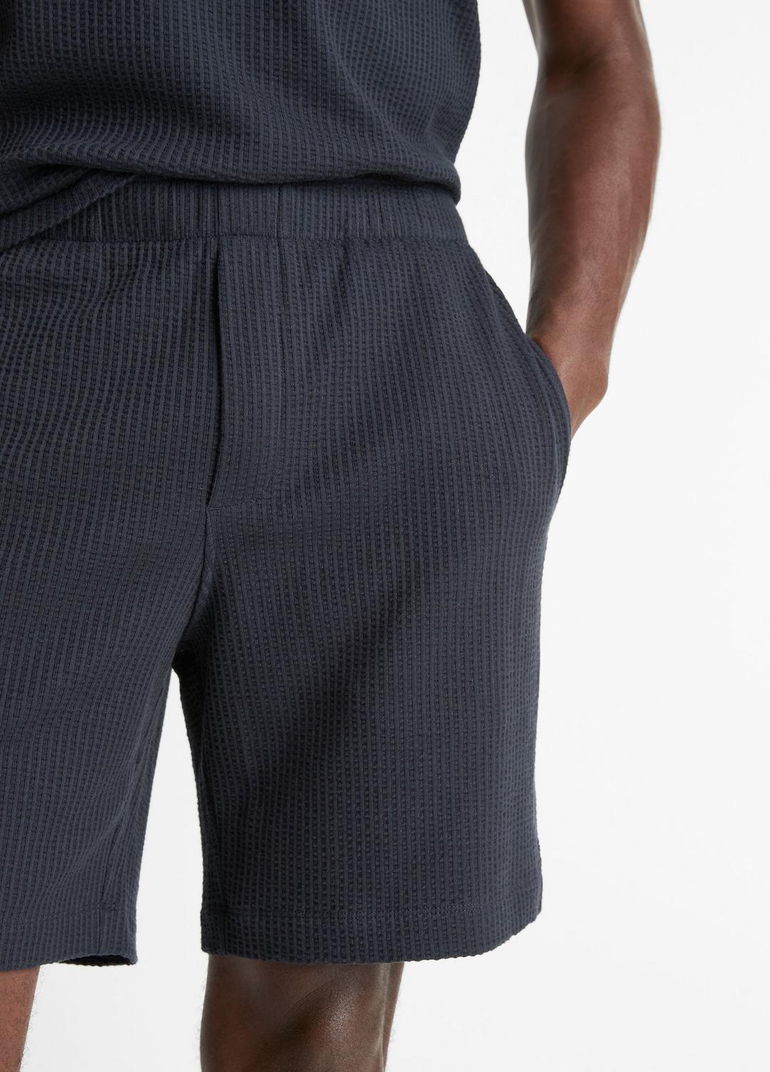 Seersucker-Knit Stretch-Cotton Short in Shorts COASTAL BLUE | VINCE Men