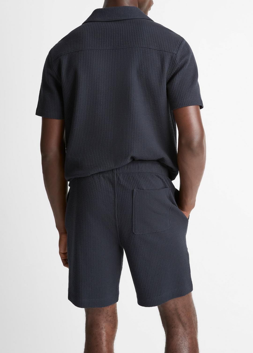 Seersucker-Knit Stretch-Cotton Short in Shorts COASTAL BLUE | VINCE Men