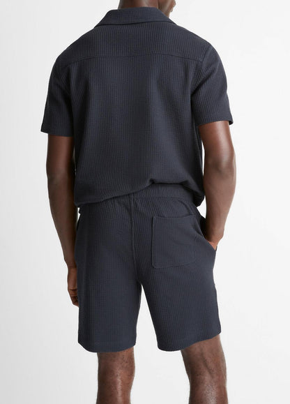 Seersucker-Knit Stretch-Cotton Short in Shorts COASTAL BLUE | VINCE Men