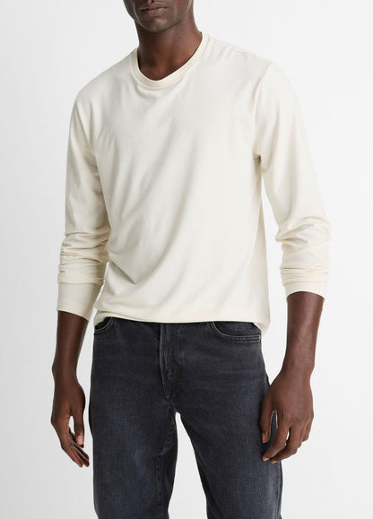 Triblend Jersey Long-Sleeve T-Shirt in Long Sleeve BONE | VINCE Men