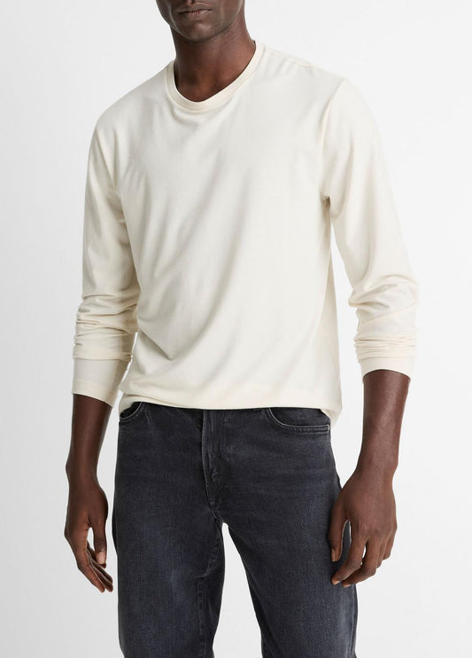 Triblend Jersey Long-Sleeve T-Shirt in Long Sleeve BONE | VINCE Men