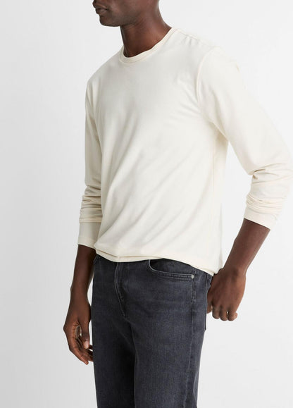 Triblend Jersey Long-Sleeve T-Shirt in Long Sleeve BONE | VINCE Men