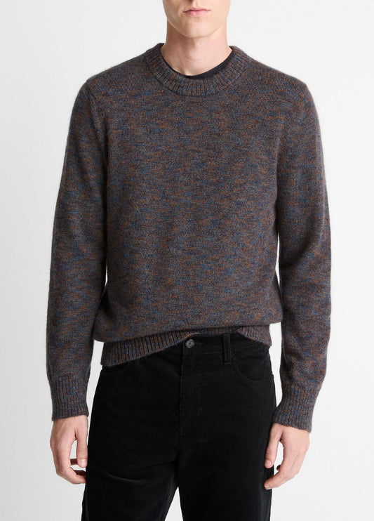 Multi-Mix Alpaca-Merino Wool Sweater in Crew Neck COASTAL COMBO | VINCE Men