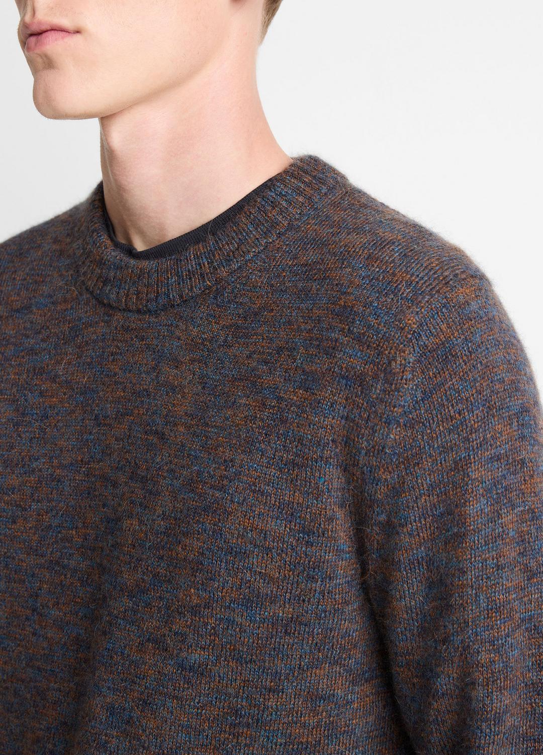 Multi-Mix Alpaca-Merino Wool Sweater in Crew Neck COASTAL COMBO | VINCE Men