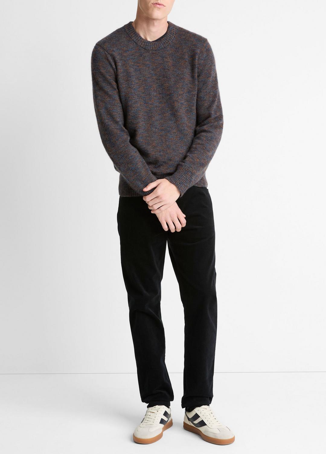 Multi-Mix Alpaca-Merino Wool Sweater in Crew Neck COASTAL COMBO | VINCE Men