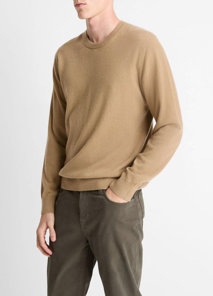 Cashmere Crew Neck Sweater in Crew Neck CAMELETTO | VINCE Men