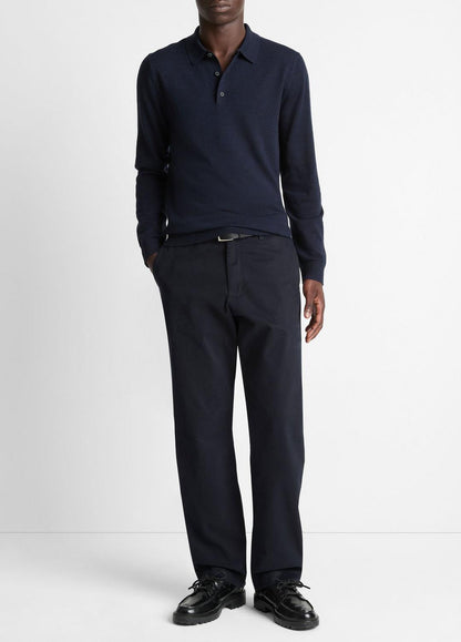 Wool Polo Sweater in Sweaters COASTAL BLUE | VINCE Men