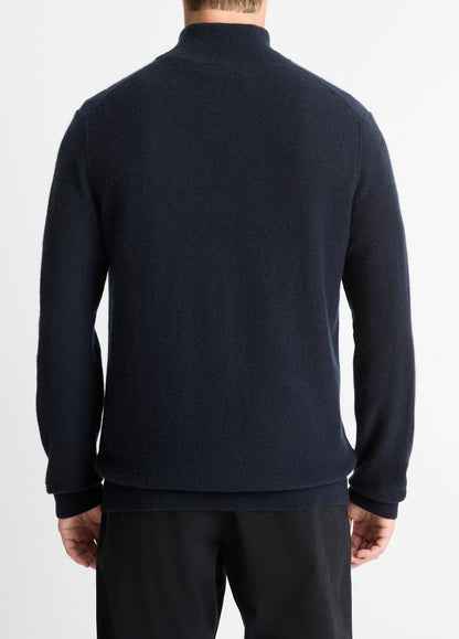 Plush Cashmere Quarter-Zip Sweater in Quarter Zip COASTAL BLUE | VINCE Men
