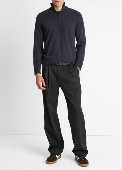 Cashmere Quarter-Zip Sweater in Quarter Zip COASTAL BLUE | VINCE Men