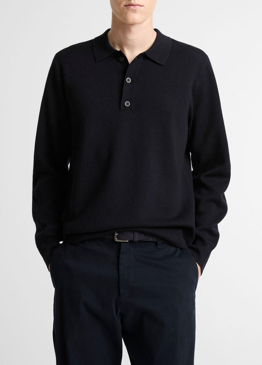 Italian Merino Wool Milano Polo Sweater in Sweaters COASTAL BLUE | VINCE Men