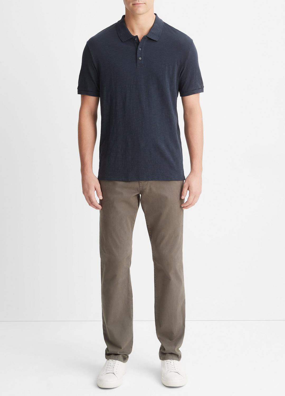 Classic Slub Polo Shirt in Henleys & Polos COASTAL BLUE | VINCE Men
