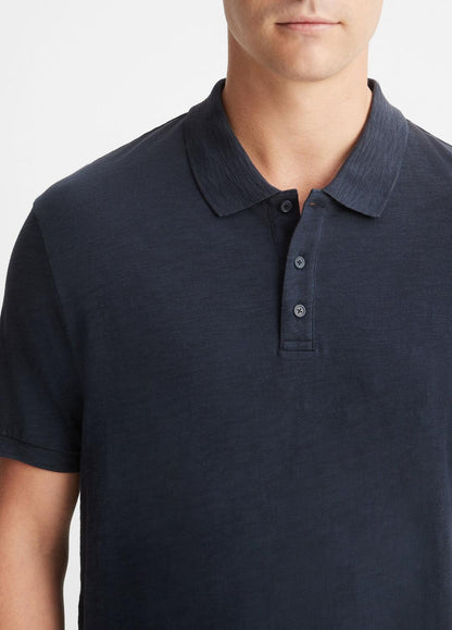 Classic Slub Polo Shirt in Henleys & Polos COASTAL BLUE | VINCE Men