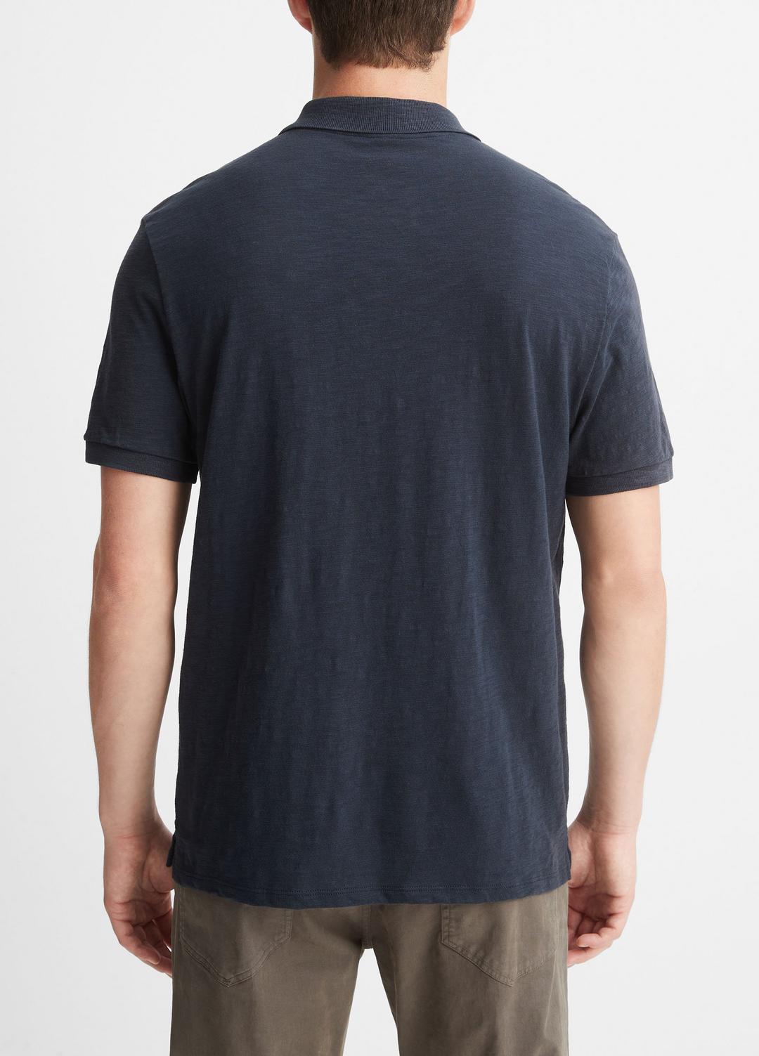 Classic Slub Polo Shirt in Henleys & Polos COASTAL BLUE | VINCE Men
