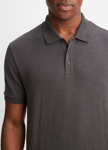 Classic Slub Polo Shirt in Henleys & Polos SPHERE | VINCE Men