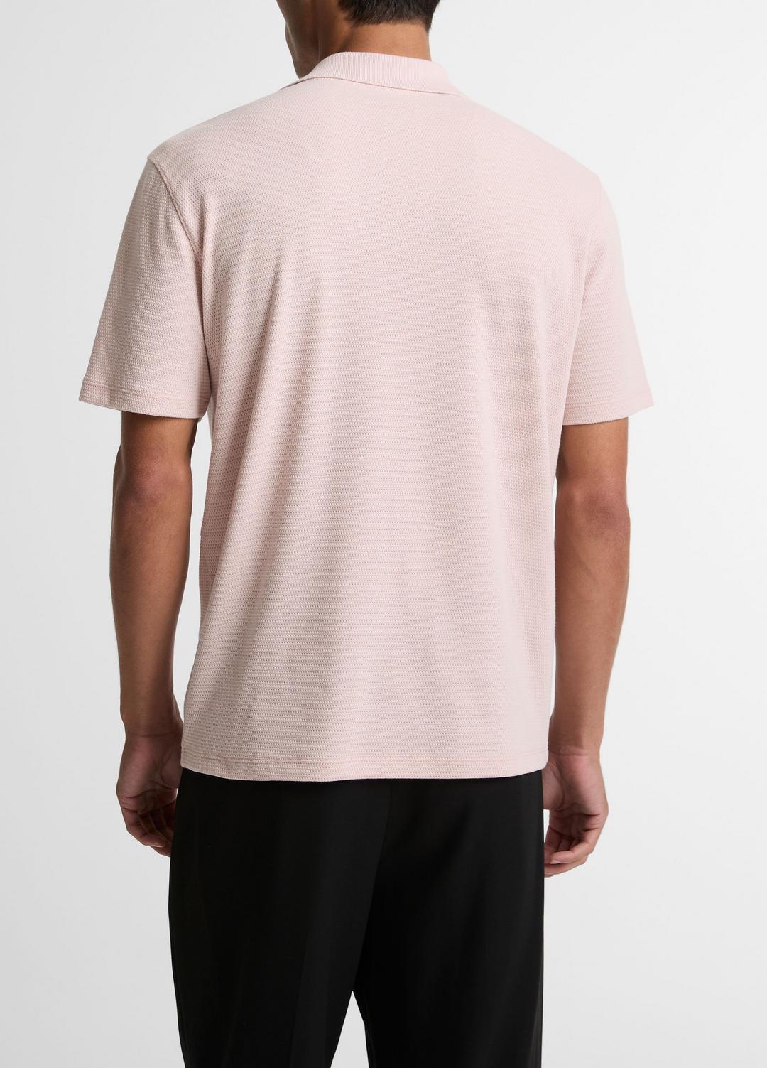 Cotton-Blend Johnny-Collar Polo Shirt in Henleys & Polos PARADISE | VINCE Men