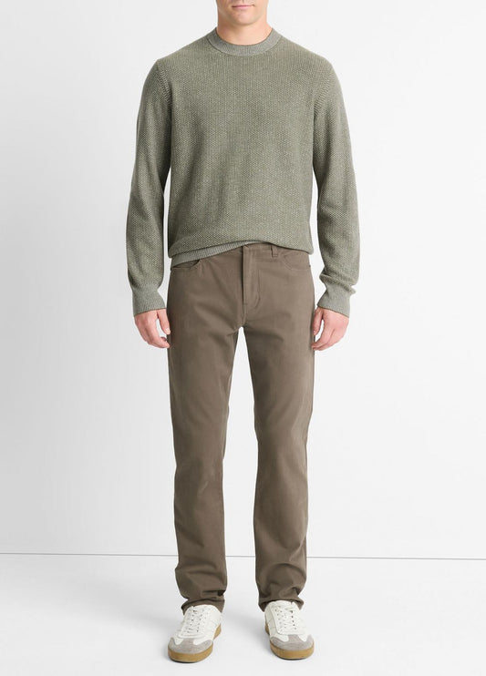 Dylan Slim 5-Pocket Peached Stretch-Cotton Pant in Trousers FROG | VINCE Men
