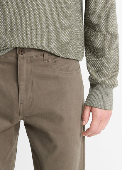 Dylan Slim 5-Pocket Peached Stretch-Cotton Pant in Trousers FROG | VINCE Men