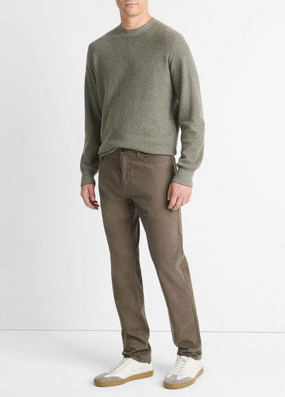 Dylan Slim 5-Pocket Peached Stretch-Cotton Pant in Trousers FROG | VINCE Men
