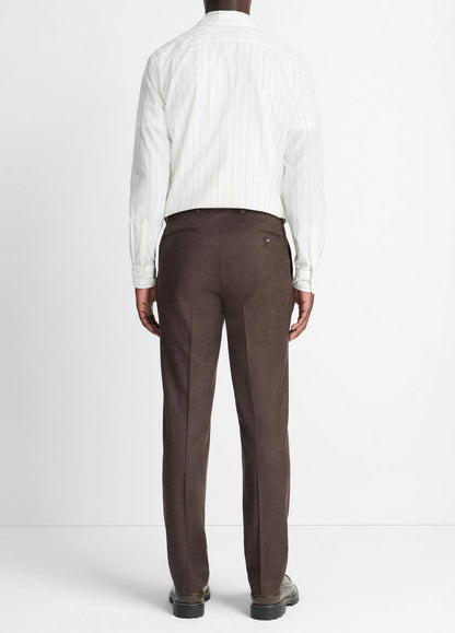 Wool-Silk Classic Pant in Trousers BROWN | VINCE Men