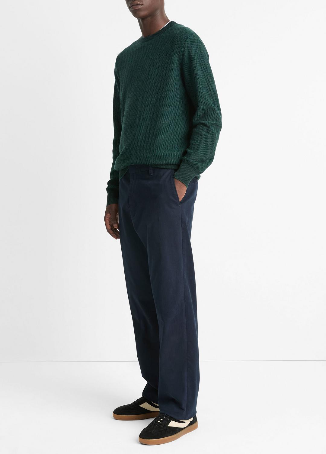 Louie Relaxed Stretch-Cotton Pant in Trousers COASTAL BLUE | VINCE Men