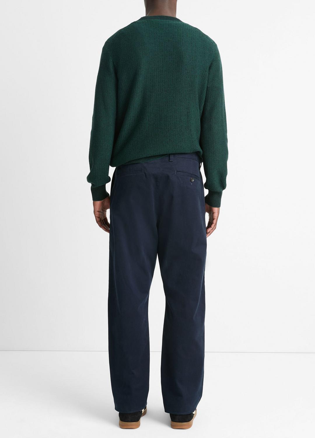 Louie Relaxed Stretch-Cotton Pant in Trousers COASTAL BLUE | VINCE Men