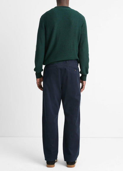 Louie Relaxed Stretch-Cotton Pant in Trousers COASTAL BLUE | VINCE Men