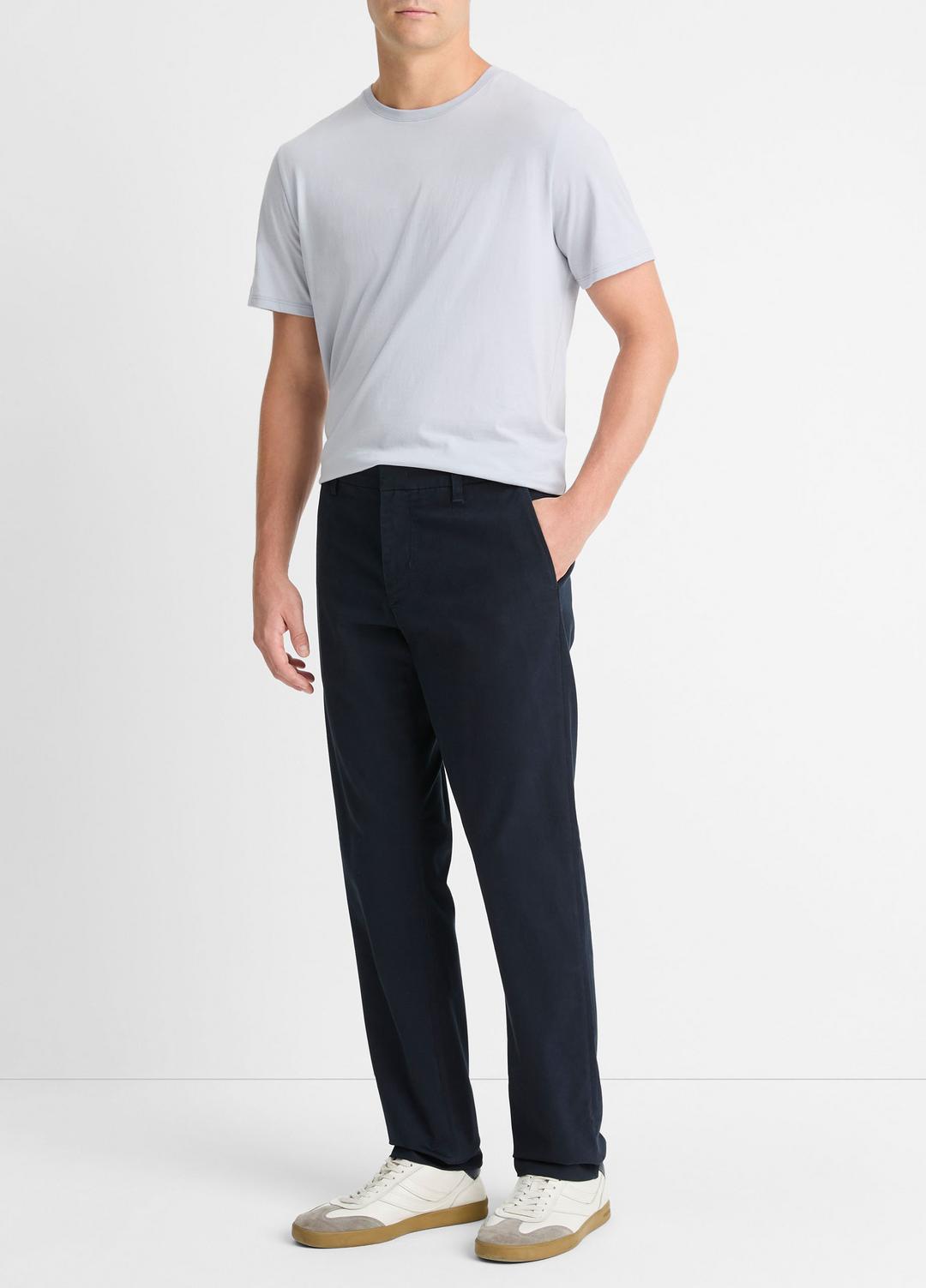 Dylan Slim Cotton Chino Pant in Trousers COASTAL BLUE | VINCE Men
