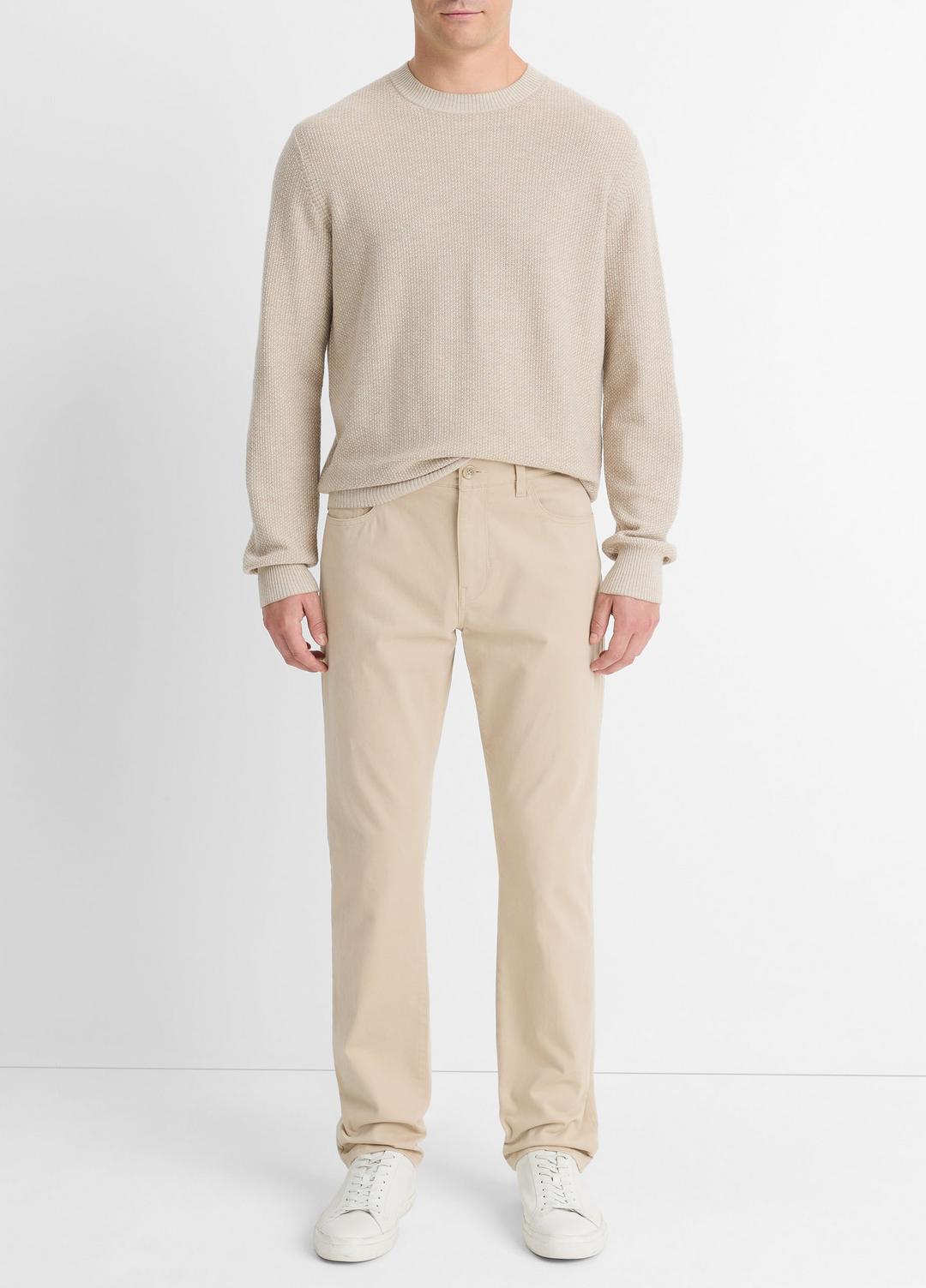 Dylan Slim 5-Pocket Peached Stretch-Cotton Pant in Trousers CAHUENGA KHAKI | VINCE Men