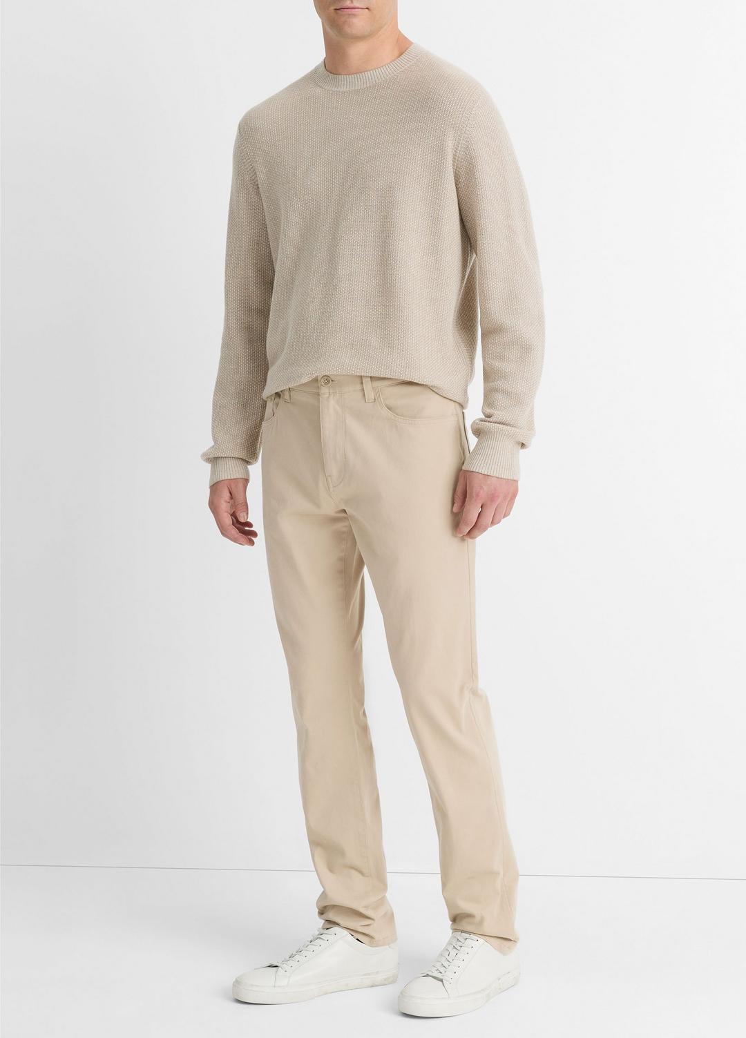 Dylan Slim 5-Pocket Peached Stretch-Cotton Pant in Trousers CAHUENGA KHAKI | VINCE Men