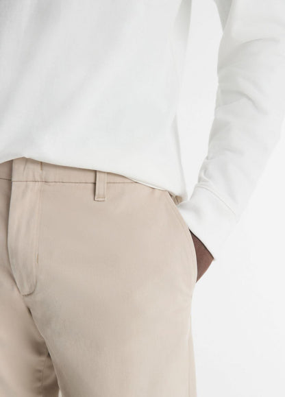 Dylan Slim Cotton Chino Pant in Trousers CAHUENGA KHAKI | VINCE Men