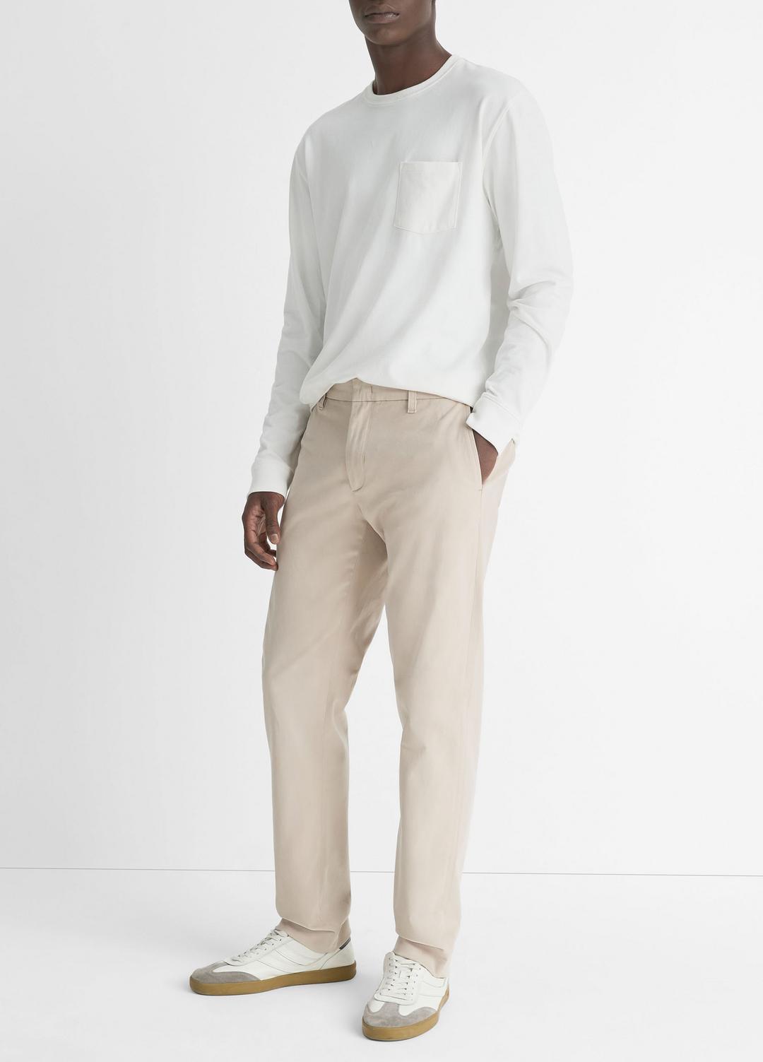 Dylan Slim Cotton Chino Pant in Trousers CAHUENGA KHAKI | VINCE Men