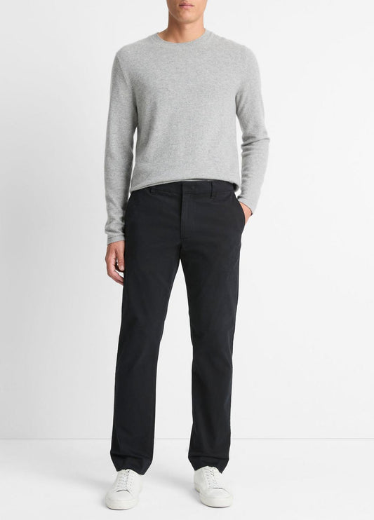 Dylan Slim Cotton Chino Pant in Trousers BLACK | VINCE Men