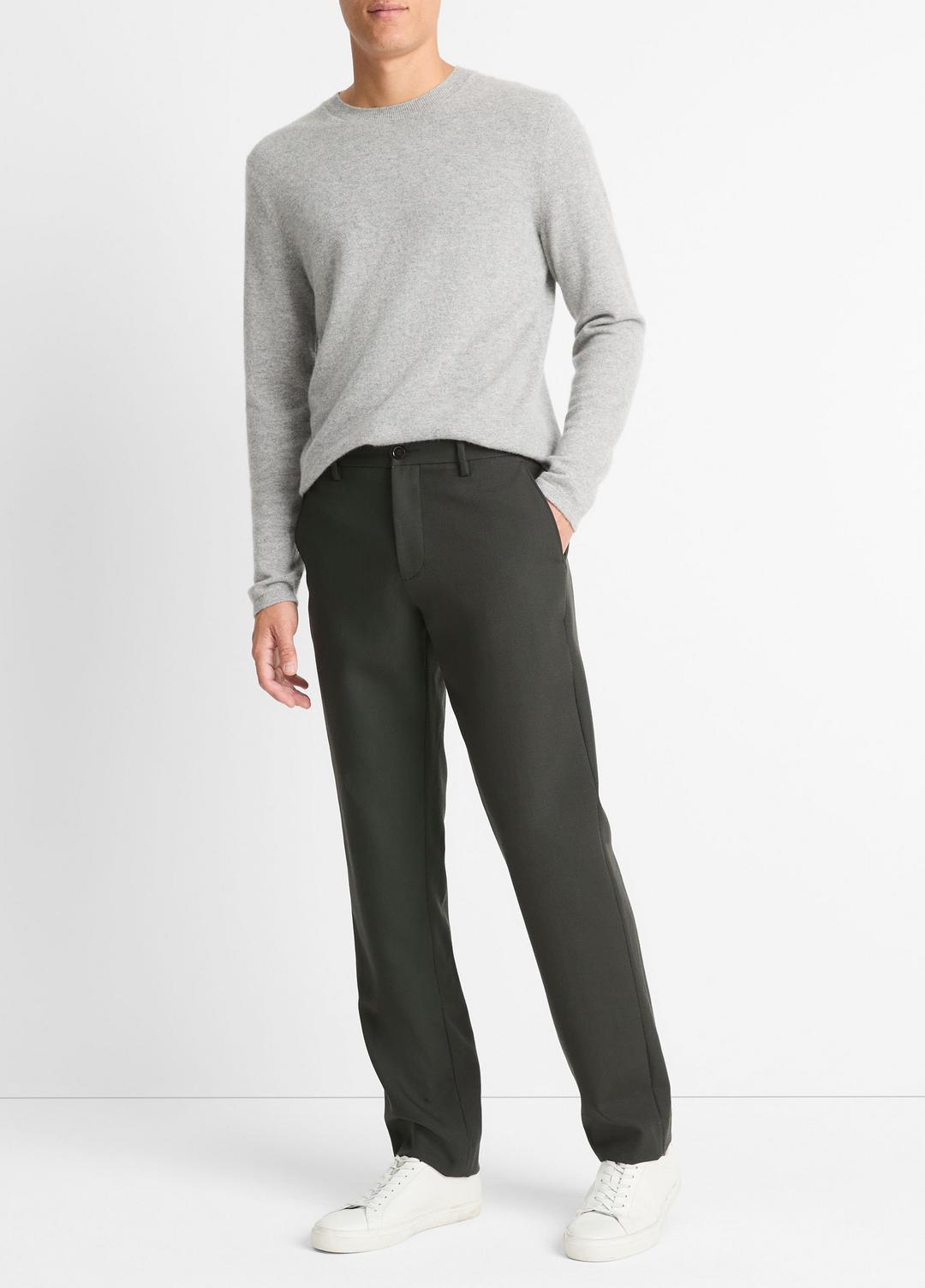 Owen Athletic Wool Suiting Pant in Trousers BLACK | VINCE Men