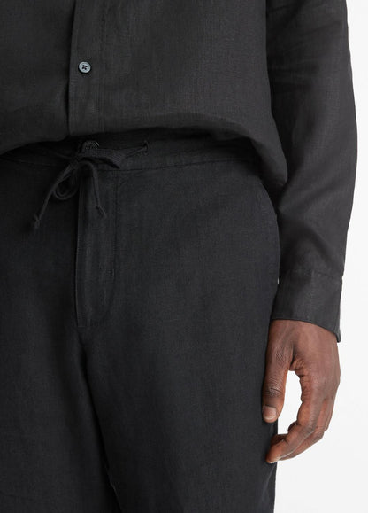 Lightweight Hemp Pant in Trousers BLACK | VINCE Men