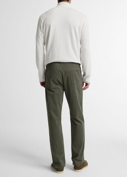 Dylan Slim 5-Pocket Cotton Sateen Pant in Trousers SYCAMORE | VINCE Men
