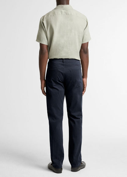 Dylan Slim 5-Pocket Cotton Sateen Pant in Trousers COASTAL BLUE | VINCE Men