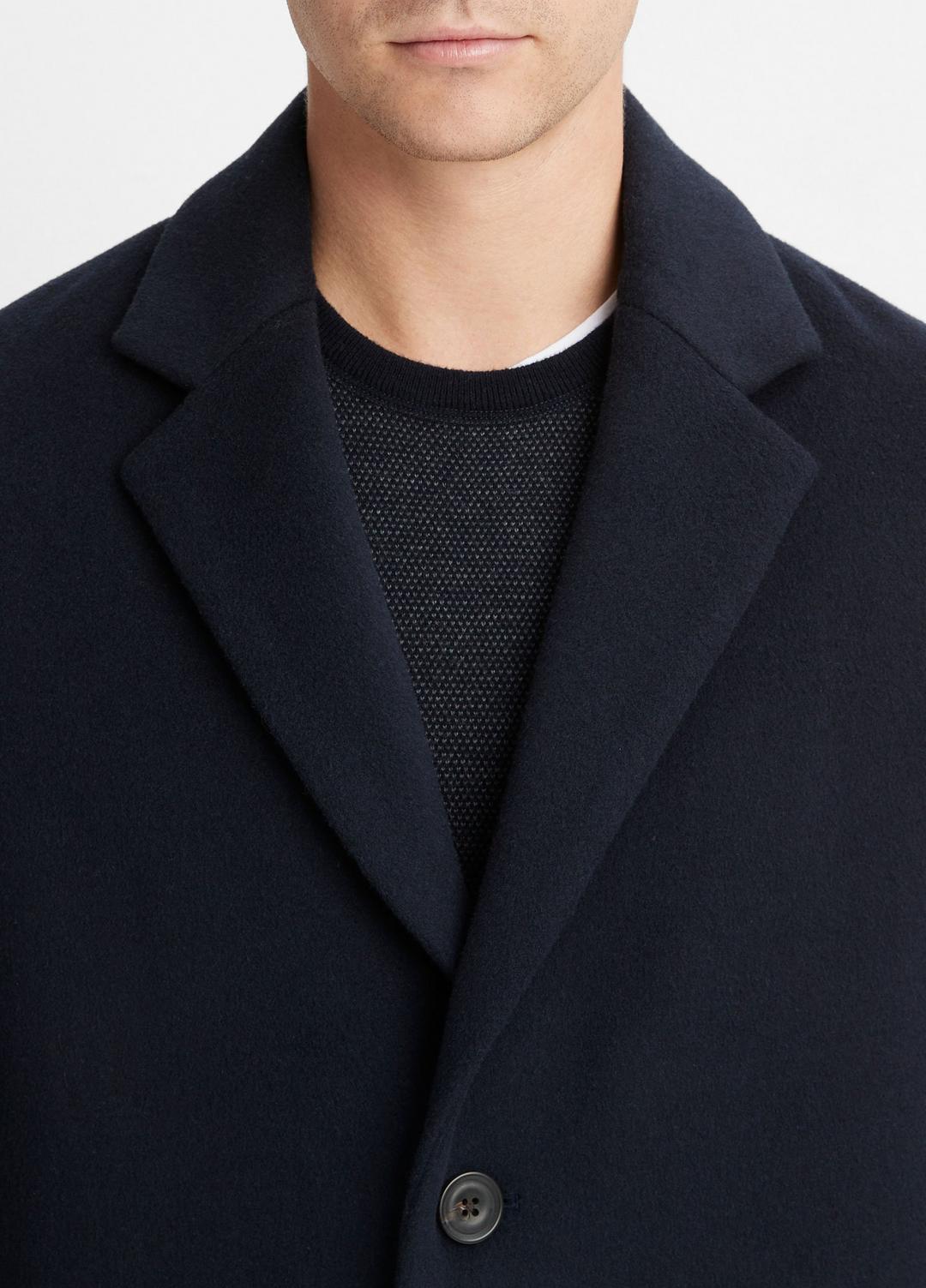 Classic Italian Wool-Blend Coat in Jackets & Outerwear COASTAL BLUE | VINCE Men