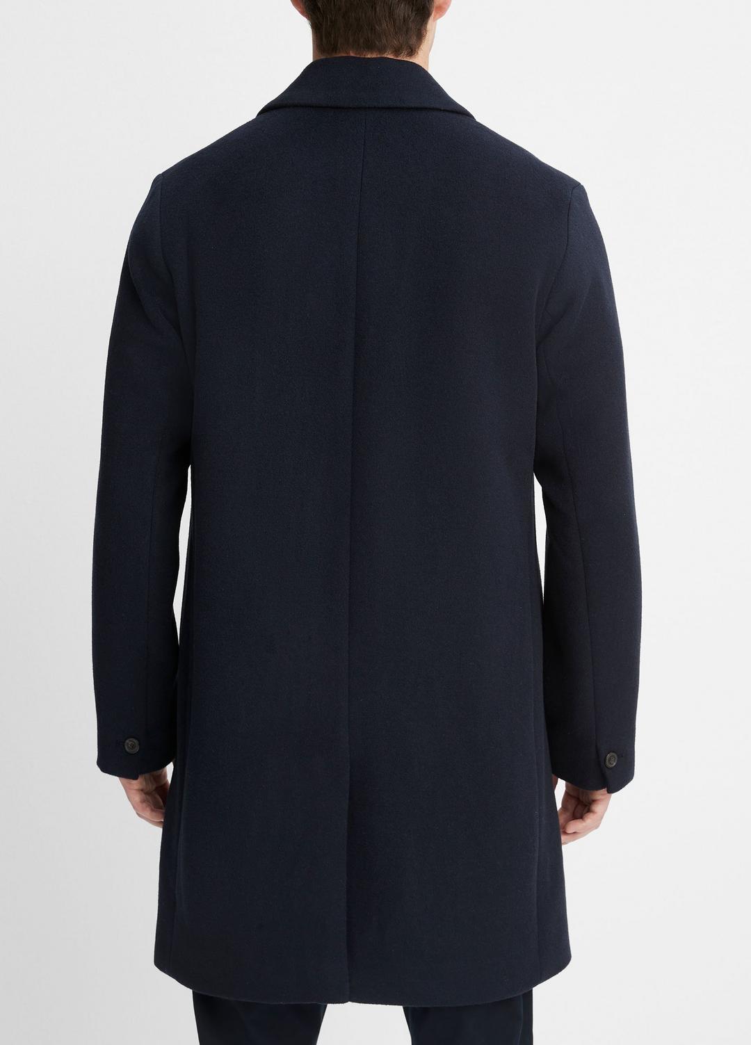 Classic Italian Wool-Blend Coat in Jackets & Outerwear COASTAL BLUE | VINCE Men
