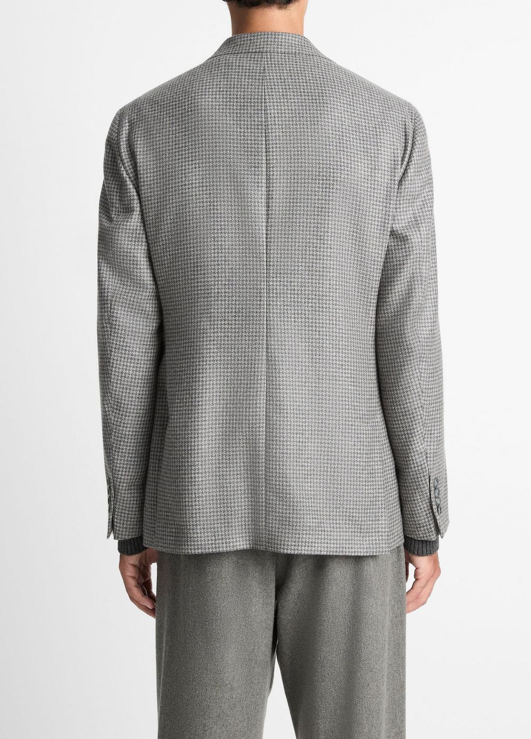 Houndstooth Cashmere Relaxed Sport Coat in Blazers GREY/BROWN | VINCE Men