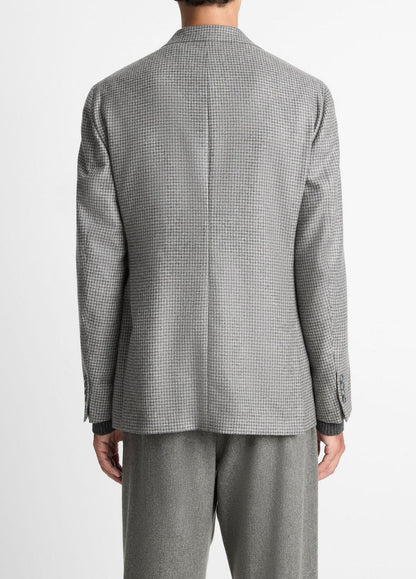 Houndstooth Cashmere Relaxed Sport Coat in Blazers GREY/BROWN | VINCE Men