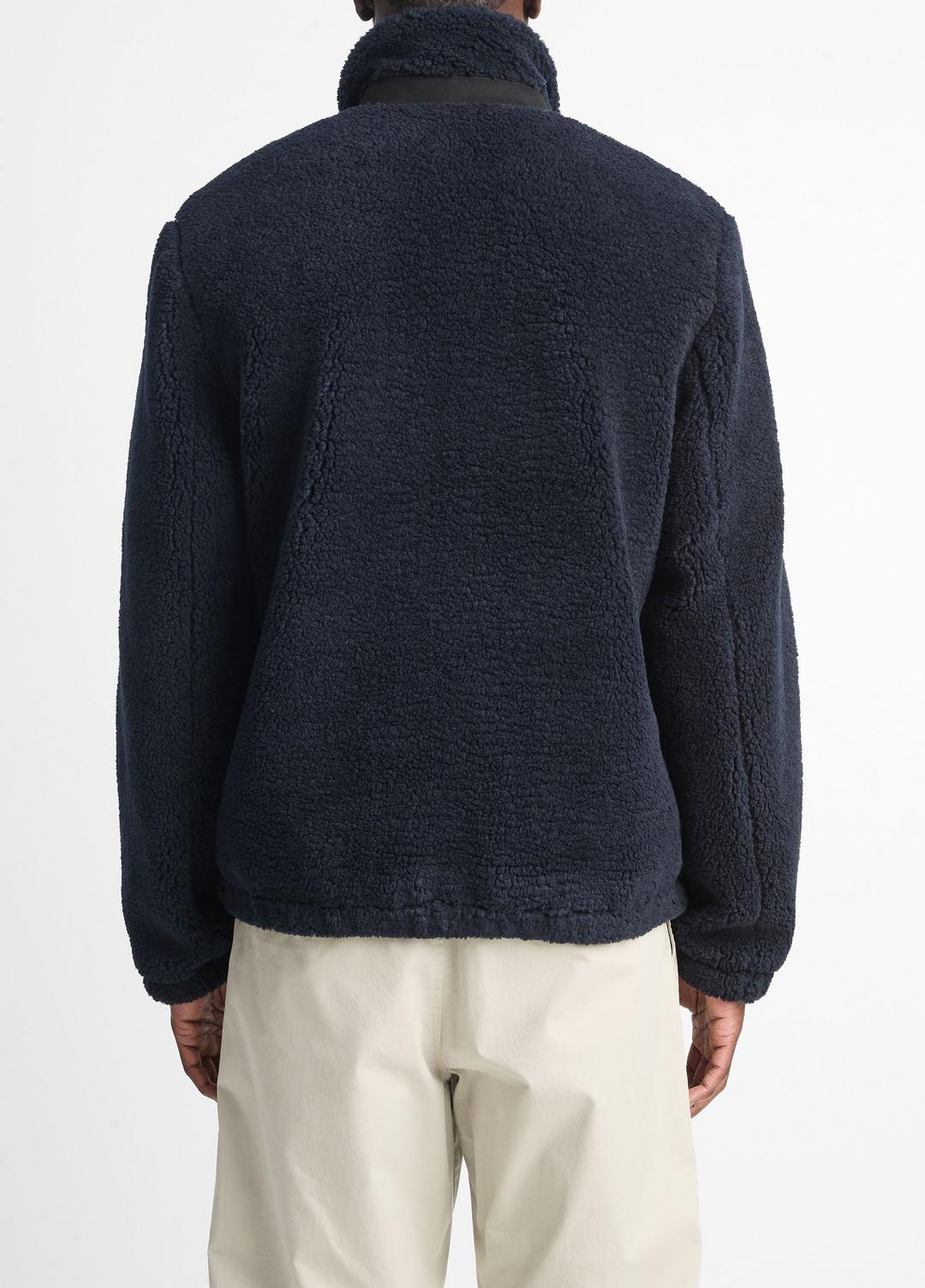 Sherpa Zip Jacket in Jackets COASTAL BLUE | VINCE Men