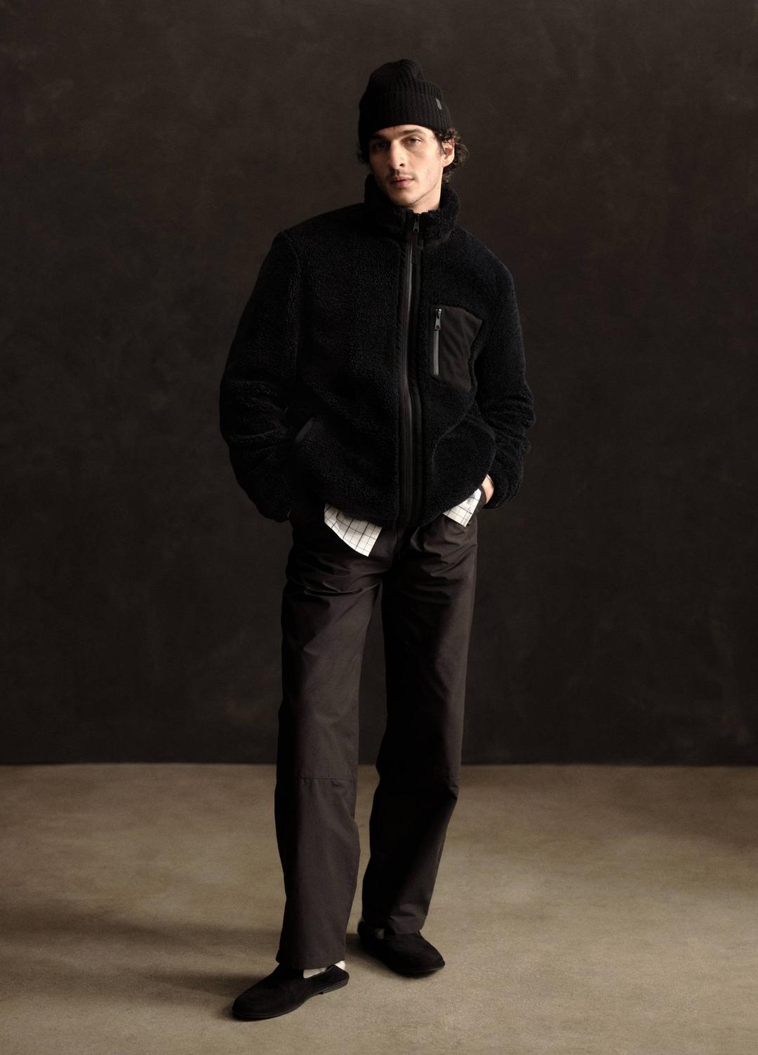 Sherpa Zip Jacket in Jackets COASTAL BLUE | VINCE Men