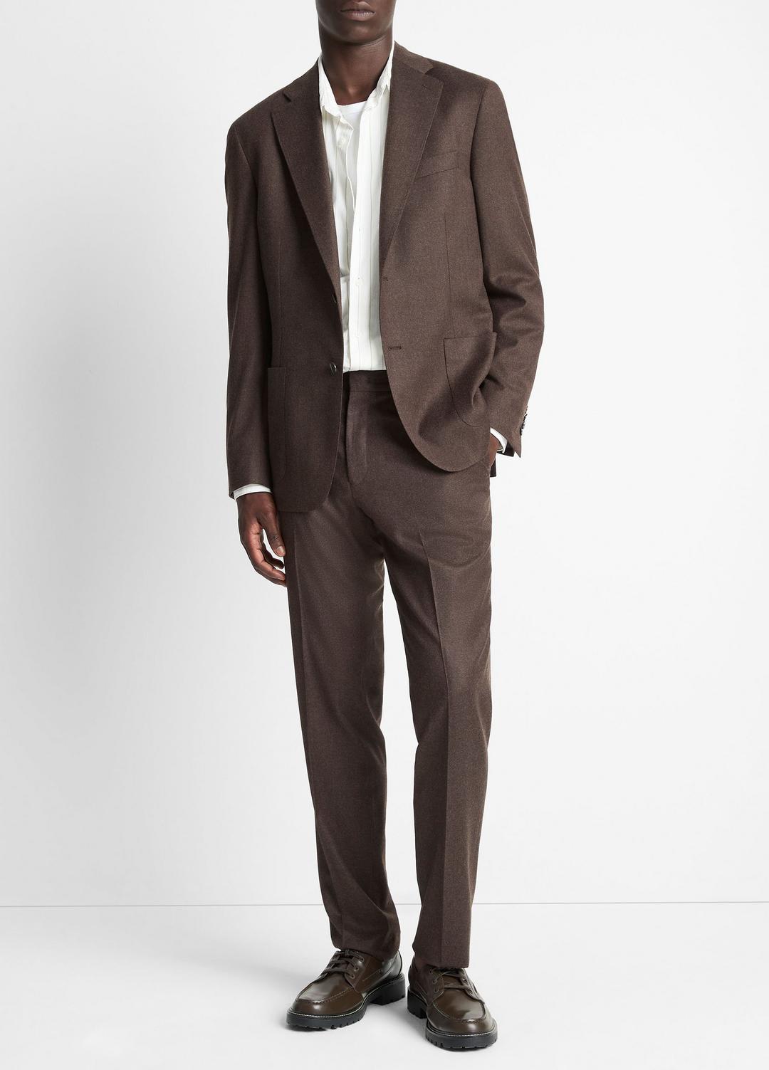 Wool-Silk Relaxed Sport Coat in Blazers BROWN | VINCE Men