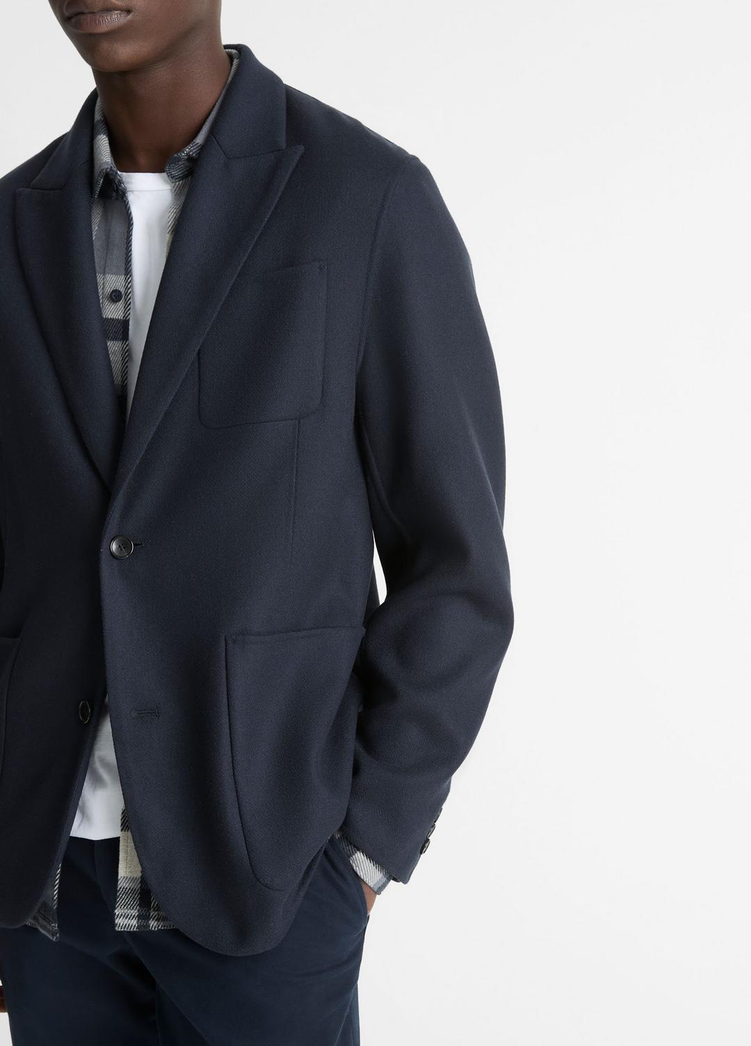 Italian Splittable Wool-Blend Blazer in Jackets & Outerwear COASTAL BLUE | VINCE Men